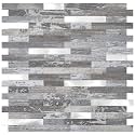 STICKGOO Peel and Stick Backsplash, PVC Wall Tiles Stick on Backsplash for Kitchen(1 Sheet, Distressed Wood with Metal Silver)