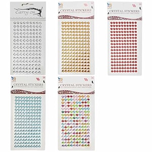 stickiton stone gem stickers of 5mm for arts and crafts  school projects  diy  nail art stickers for girls  circle shape  pack of 5 sheets  total 815 stones round gem stone