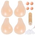 Sticky Bra Adhesive Lifting Backless Push Up Strapless Bras Silicone Stick on Invisible Women Nipple Covers Nude