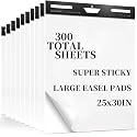 Sticky Easel Pad,30 Sheets/Pad, Super Sticky -10 pads,25 x 30 in