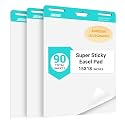 Sticky Mini Easel Pad, 15 x 18 Inches, Self Stick Flip Chart Paper,Sticky Chart Paper for Teachers, Anchor Chart Paper for Office, 30 Sheets/Pad, 3 Pad