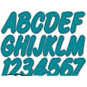 STIFFIE Whip-One Aqua 3" Alpha-Numeric Registration Identification Numbers Stickers Decals for Boats &amp; Personal Watercraft