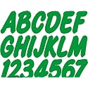 STIFFIE Whip-One Green 3" Alpha-Numeric Registration Identification Numbers Stickers Decals for Boats &amp; Personal Watercraft