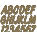 STIFFIE Whip-One Metallic Gold 3" Alpha-Numeric Registration Identification Numbers Stickers Decals for Boats &amp; Personal Watercraft