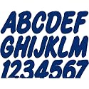 STIFFIE Whip-One Navy 3" Alpha-Numeric Registration Identification Numbers Stickers Decals for Boats &amp; Personal Watercraft