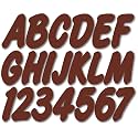 STIFFIE Whip-One Saddle Brown 3" Alpha-Numeric Registration Identification Numbers Stickers Decals for Boats &amp; Personal Watercraft