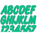 STIFFIE Whip-One Sea Foam Green 3" Alpha-Numeric Registration Identification Numbers Stickers Decals for Boats &amp; Personal Watercraft