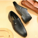 STIFRON Black Slip On formal shoes Trending