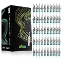 STIGMA Aquamarine Knight Tattoo Cartridge Needles 50pcs Assorted (1003RL 1005RL 1007RL OF1007RM OF1009RM) Tattoo Cartridges Round Liner/Round Magnum Bugpin 0.3mm RL+RM EN02B-50KIT-Z
