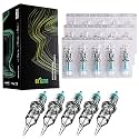 STIGMA Aquamarine Knight Tattoo Cartridges 50pcs Round Liner #10(1003RL 1005RL 1007RL 1009RL 1011RL) 0.3mm Bugpin Disposable Tattoo Cartridge Needles EN02B-50KIT-R