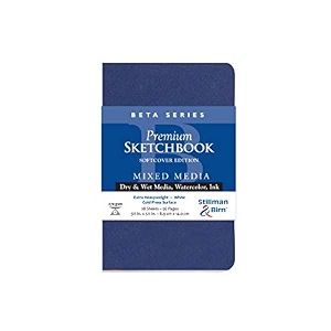 stillman amp birn beta softcover sketchbook heavyweight 180lb cold-press white 28 sheets - 35x55
