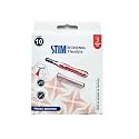 STIM Interdental Flexible Brush For Narrow Gaps|Implants & Crowns|Deep Cleaning Between Teeth|Dentist Recommended|Made In India (RED, PACK OF 1, 10 PCS)