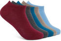Sting Bee Women Solid Low Cut (Pack of 5)