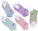 Sting Bee Women Striped Low Cut (Pack of 5)