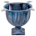 Stinky Cigar Ashtray, Designer Series, Box-Pressed, Deep Bowl Design, Windproof, Rust Blue
