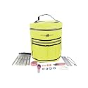 Stitch Happy Designer Knitting Starter Kit: 20 Piece Knitting Kit for Beginners &amp; 7 Pocket Yarn Bag, Signature Yarn Storage - Sunshine Yellow