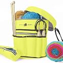 Stitch Happy Knitting Bag, Sunshine: 7 Pocket Yarn Bag, Crochet Bag, Yarn Storage, or Crochet Storage