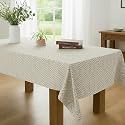 STITCHNEST 4 Seater Dining Tablecloth 40x60 Inches Printed Polycotton Table Cover | Washable &amp; Durable