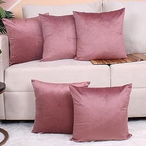 stitchnest set of 2 polycotton cushion covers  yellow amp grey botanical and geometric mix  24x24 inches  modern cushion covers for sofa amp living room decor