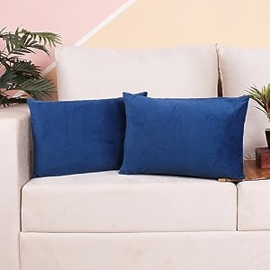 stitchnest set of 2 polycotton cushion covers  yellow amp grey botanical and geometric mix  24x24 inches  modern cushion covers for sofa amp living room decor