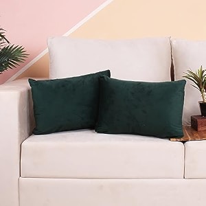 stitchnest both side holland velvet cushion cover set of 2 24 x 24 inches