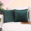 STITCHNEST Both Side Holland Velvet Cushion Cover Set of 5 (16 x 16 Inches)