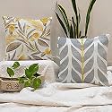 STITCHNEST Both Side Holland Velvet Cushion Cover Set of 5 (18 x 18 Inches)