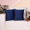 STITCHNEST Both Side Holland Velvet Cushion Cover Set of 5 (24 x 24 Inches)