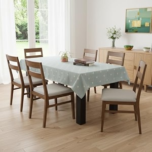 stitchnest elegant printed polycotton tablecloth  4 seater 40x60 inches  soft durable amp easy clean dining table cover