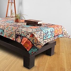 stitchnest poly cotton digitally printed 4 seater table cover 40 x 60 inches