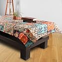 STITCHNEST Poly Cotton Digitally Printed 4 Seater Table Cover, 40 x 60 Inches