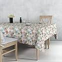 STITCHNEST Poly Cotton Digitally Printed 4 Seater Table Cover, 40 x 60 Inches