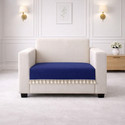 STITCHNEST Velvet 1 Seater Sofa Plain Cover