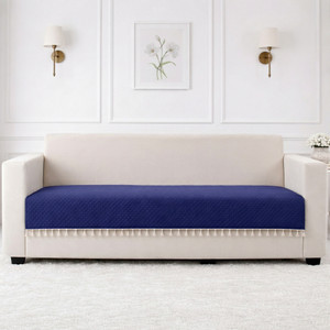 STITCHNEST Velvet 2 Seater Sofa Plain Cover