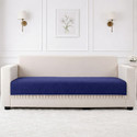 STITCHNEST Velvet 3 Seater Sofa Plain Cover