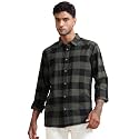 StitchX Men39s Brushed Cotton Buffalo Checkered Shirt-S-2XL