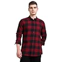 StitchX Men39s Brushed Cotton Buffalo Checkered Shirt-S-2XL