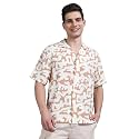StitchX Men39s Half Sleeve Camo Printed Linen
