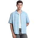 StitchX Men's Tropical Embroidered Resort Shirt-XS-2XL