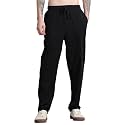 StitchX Men’s Airport Look Textured Seersucker Cotton Jogger Trousers S-4XL