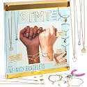 STMT DIY Infinity Jewelry Kit, Make 10 Forever Bracelets, Permanent Bracelet Chains, No Welding Needed, Custom-Fit, Unisex, Multi, Life-Size, Not Foldable, Ages 8+