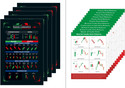 Stock Market Poster (Pack of 5) and Classic & Candlestick Chart Pattern Sheet (Set of 12) for Stock Market Traders Paper Print