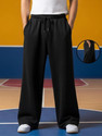 Stockton Solid Men Black Track Pants