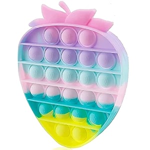 pop it fidget toyspush pop bubble fidget sensory toyautism special needs silicone fidget toy sensory toys novelty gifts for girls boys kids adults strawberry