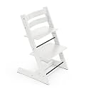 Stokke Tripp Trapp Chair from Stokke - Adjustable, Convertible Chair for Toddlers, Children &amp; Adults - Classic, Convenient, Comfortable, Ergonomic Back + Foot Support, Can Hold Up to 136 kg, White
