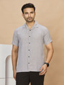 STONEBERG Men Regular Fit Solid Casual Shirt