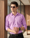 STONEBERG Men Solid Formal Pink Shirt