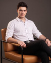 STONEBERG Men Solid Formal White Shirt
