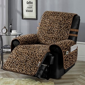 STONECREST Recliner Chair Cover Faux Fur Rabbit