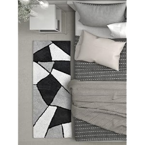 3d embossed shaggy carpet modern fur rugs for bedroom living room drawing room bedroom runner plush microfiber fabric - d-12 2x5 feet